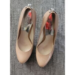 Michael‎ Kors Women's Beige Nude Platform Heels Pumps Size 7.5 Medium